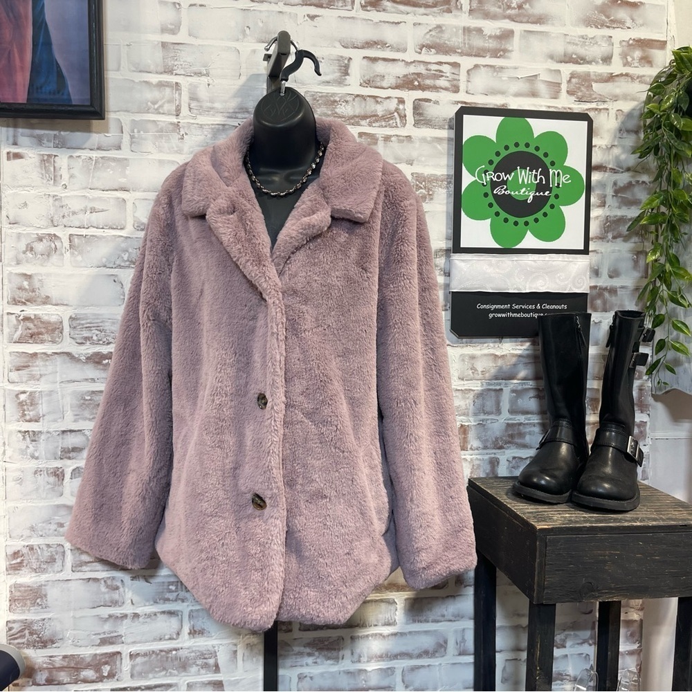 Cuddl Duds Plush Teddy Jacket Womens medium